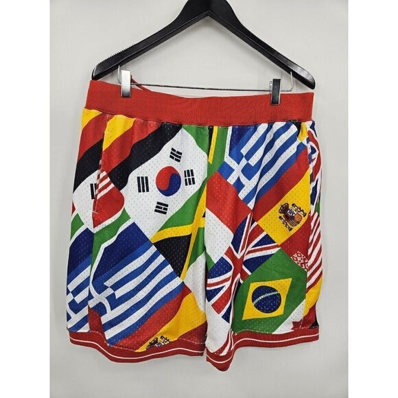 New Cashmere Sound Flag Basketball Shorts Mens XL Drawstring Waist - Picture 1 of 6